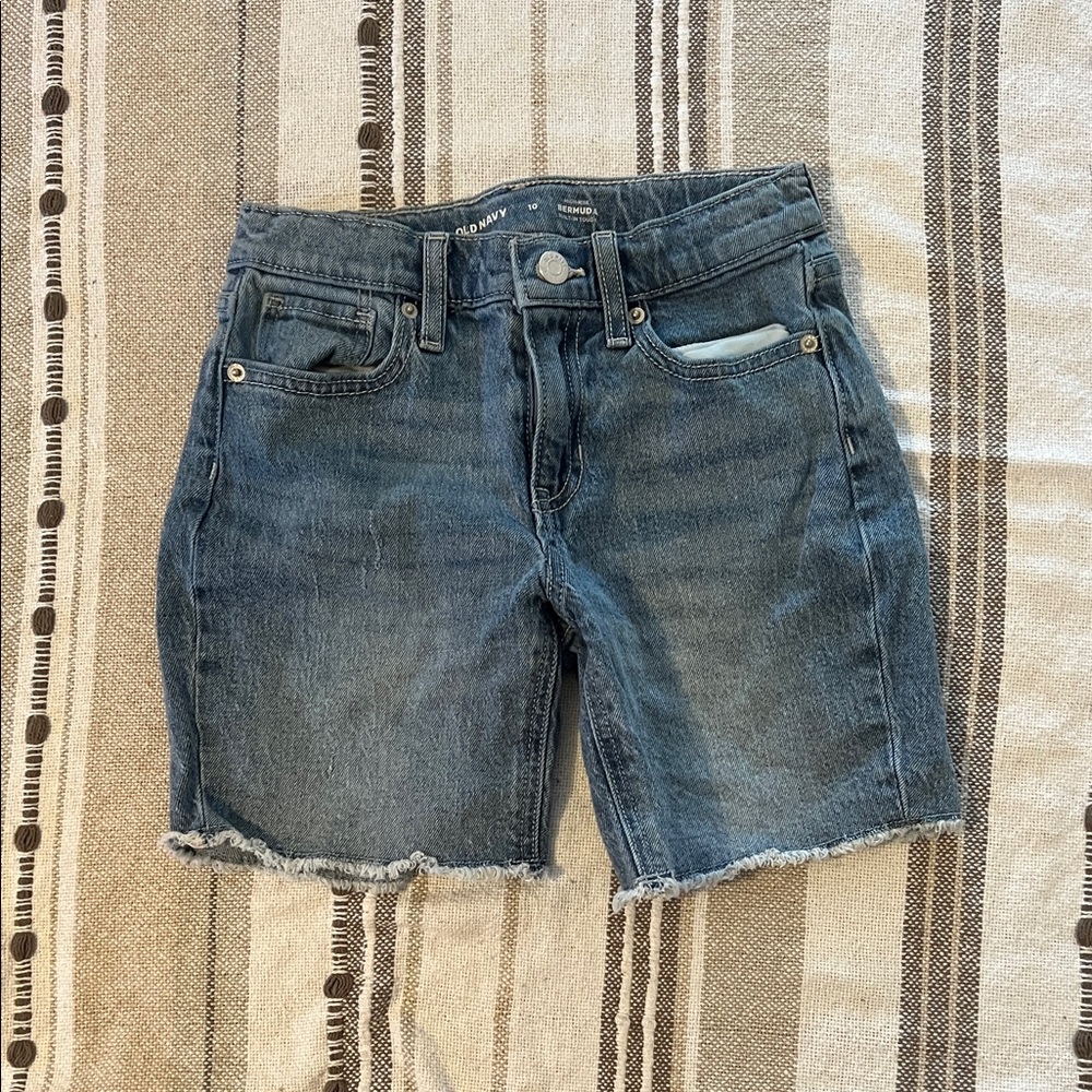 Old Navy Kids Bermuda Jean Shorts - Blue